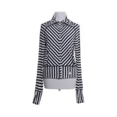 Hoodie (Blue, White) from Moschino Jeans Elastane, Polyamide, Viscose