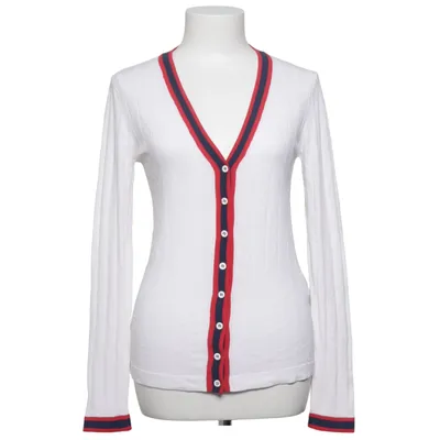 Cardigan (Hvid, Blå, Rød) fra Dolce & Gabbana Elastan, Viscose