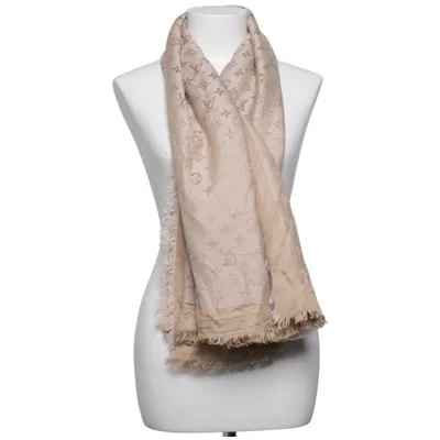 Scarf (Beige) from Louis Vuitton Silk, Wool