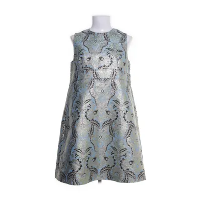 Dress (Blue, Multicolored) from MSGM Milano Acetate, Metallic fiber, Polyamide, Polyester