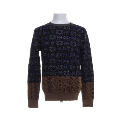 Tröja (Blå, Flerfärgad) från Dries van Noten Viskos, Merinoull, Silke