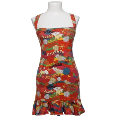Robe (Rouge, Multicolore) de Dolce & Gabbana Beachwear Coton, Élasthane