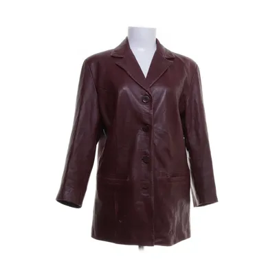 Leren blazer (Rood) van Margi Pel