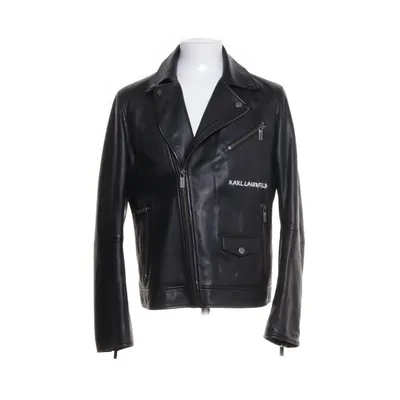 Leren jack (Zwart) van Karl Lagerfeld Leer