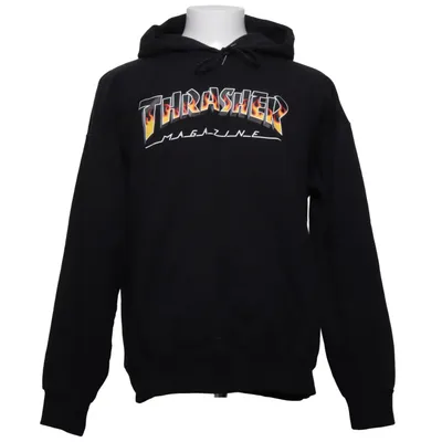 Sweat à capuche (Noir) de Thrasher Coton, Polyester