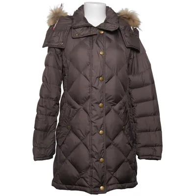 Doudoune longue (Marron) de Burberry Brit Duvet, Plume, Polyamide, Polyester