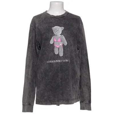 Sweatshirt (Gray) from Alexander Wang Cotton, Elastane