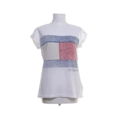 Top (White, Multicolored) from Hilfiger Denim Linen, Polyester