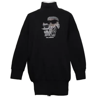 Sweatshirt (Black) from Karl Lagerfeld Kids Cotton, Elastane, Polyester