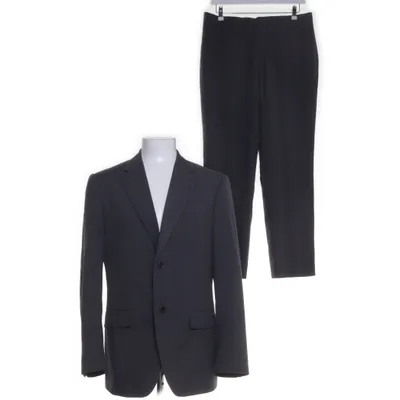 Kostym (Grå) från Calvin Klein Polyester, Ull