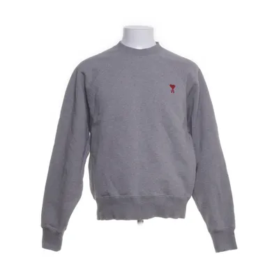 Collegetröja (Grå) från AMI Elastan, Ekologisk bomull