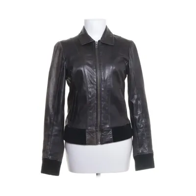 Leather jacket (Black) from Rock and Blue Polyester, Leather