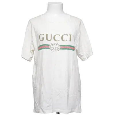T-shirt (Wit, Meerkleurig) van Gucci Katoen, Polyamide, Polyester