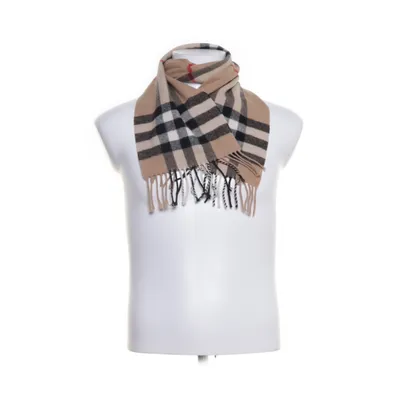 Halsduk (Beige, Svart, Röd) från Burberry Ull, Kashmir