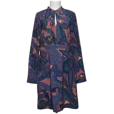 Jurk (Blauw, Oranje, Meerkleurig) van Versace Jeans Acetaat, Elastaan, Polyester
