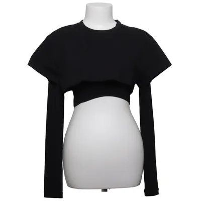Crop top (Noir) de Jacquemus Coton, Élasthane, Lyocell
