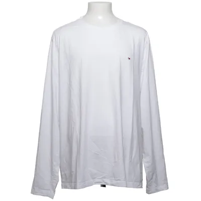 T-shirt à manches longues (Blanc) de Tommy Hilfiger Coton, Élasthane
