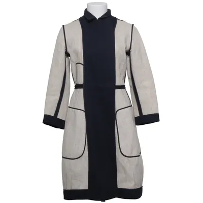 Jas (Beige, Blauw) van Marni Linnen, Wol