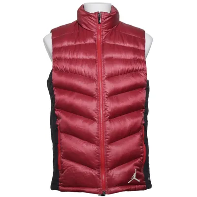 Down vest (Red, Black) from Jordan Down, Elastane, Feather, Polyester