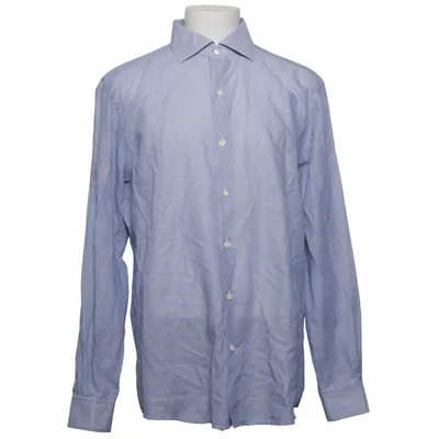 Skjorte (Blå, Hvid) fra Ermenegildo Zegna Bomuld, Linned