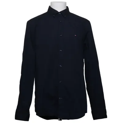 Shirt (Blauw) van Tommy Hilfiger Katoen, Elastaan
