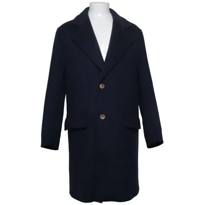 Coat (Blue) from Marni Cotton, Polyamide, Wool