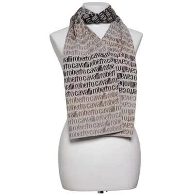 Scarf (Brown, Gray, Beige) from Roberto Cavalli Acrylic, Wool