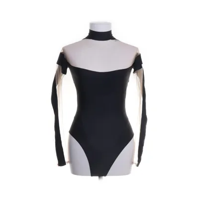 Romper (Zwart, Beige) van Mugler Katoen, Elastaan, Polyamide