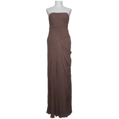 Robe de soirée (Marron) de Vera Wang Lavender Labe Élasthane, Polyester, Soie