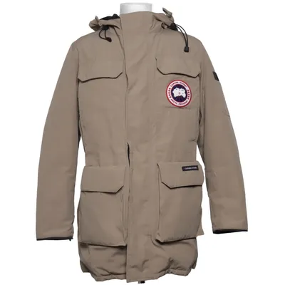 Down jacket (Beige) from Canada Goose Cotton, Down, Nylon, Polyester