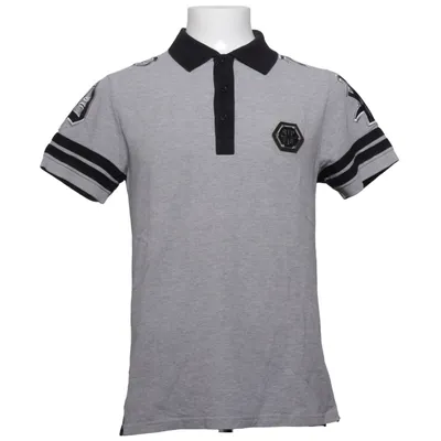 Polotrøje (Grå, Sort) fra Philipp Plein Homme Bomuld