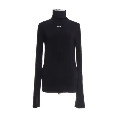 Polotröja (Svart) från Off-White Elastan, Viskos