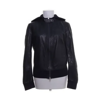 Läderjacka (Blå) från Armani Jeans Bomull, Elastan, Skinn