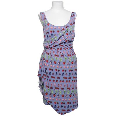 Jurk (Blauw, Meerkleurig) van Versace for H&M Elastaan, Polyester, Viscose