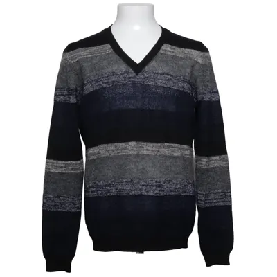 Pull-over (Bleu, Gris, Noir) de Prada Linea Rossa Cuir, Mohair, Polyamide, Laine