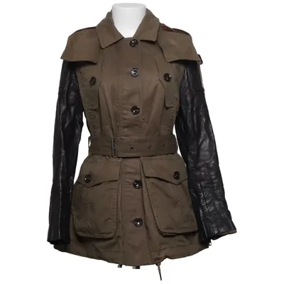 Trench-coat (Gris, Noir) de Burberry Brit Coton, Cupro, Polyamide, Polyester