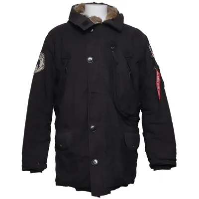Winterjas (Zwart) van Alpha Industries Polyamide, Polyester