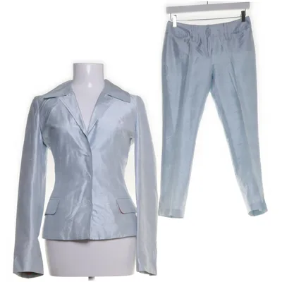 Kostym (Blå) från Dolce & Gabbana Polyester, Silke
