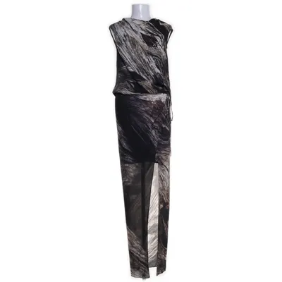 Långklänning (Svart, Flerfärgad) från Helmut Lang Elastan, Polyester, Silke