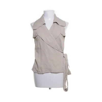 Slå-om top (Beige) fra Burberry Acetat, Viscose