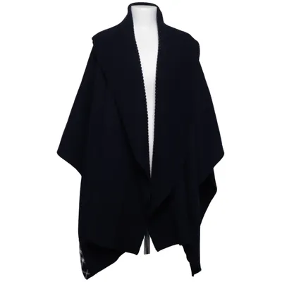 Poncho (Blauw) van Burberry Kasjmier, Wol