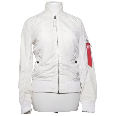 Bomberjakke (Hvid) fra Alpha Industries Nylon