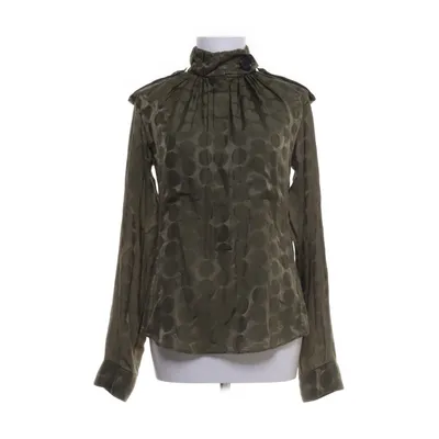Blouse (Groen) van Yves Saint Laurent Katoen, Zijde