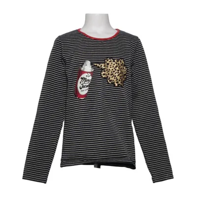 Långärmad t-shirt (Blå, Flerfärgad) från Little Marc Jacobs Bomull, Metallfiber