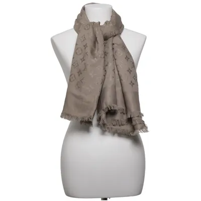 Sjaal (Beige) van Louis Vuitton Zijde, Wol