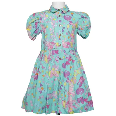 Robe (Vert, Multicolore) de Versace Coton