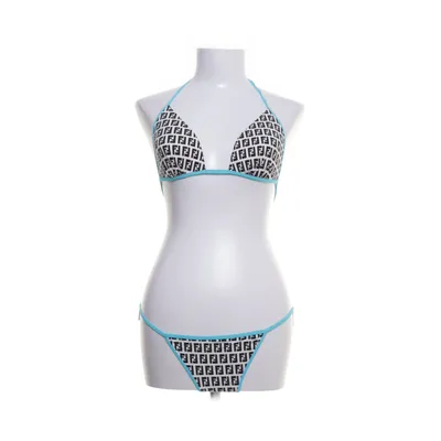 Bikini (Blue, White, Black) from Fendi Nylon, Elastane