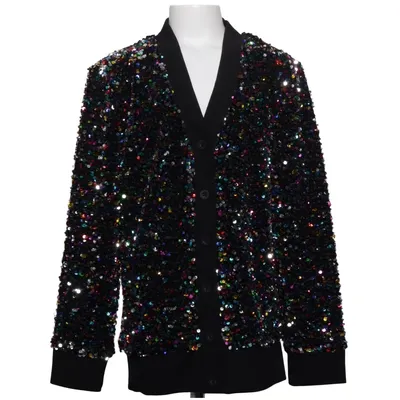 Cardigan (Black, Multicolored) from Stella McCartney Kids Elastane, Polyester