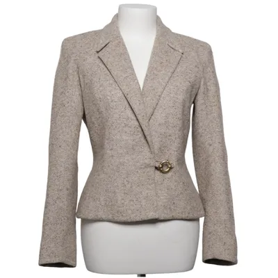 Blazer (Beige) fra Mugler Polyamid, Silke, Uld