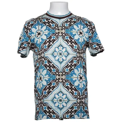 T-shirt (Blue, White, Brown) from Dolce & Gabbana